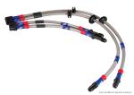 Steel braided brake line set; Front & rear (BLA1531-4L), Lancia Delta (831)